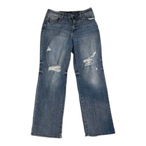 Judy Blue Distressed Boyfriend Jeans - Blue